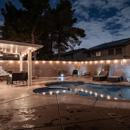 5Br 3Ba Family Friendly Entire Home W Pool, Spa, Games, Tvs, And More Las Vegas Exterior foto